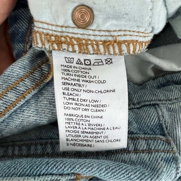 BDG Urban Outfitters Distressed Light Wash Denim High Rise Straight Leg Jeans - Picture 9 of 16